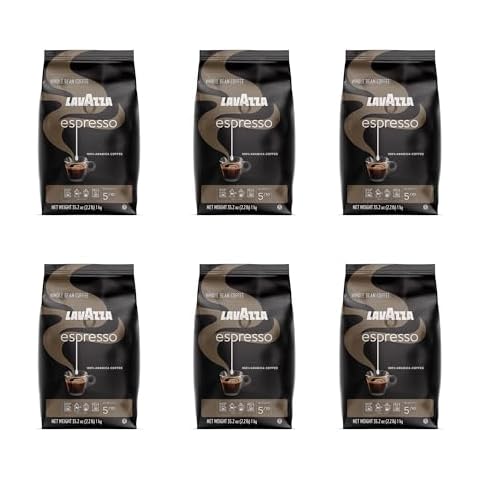 Lavazza Espresso Whole Bean Coffee Blend, Medium Roast, 2.2 Pound Bag - Packaging May Vary (Pack of 6) Cover