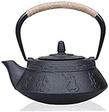 Die gusseiserne Teekanne ist dafür bekannt, die Wärme gleichmäßig zu verteilen, eine Tasse Tee duftender zu machen und jede Tasse heißes Getränk köstlich zu machen. Für Ihre Freunde, Familie, Hochzeiten und Teefreunde. Das raffinierte Design ist perfekt für Teeliebhaber.
