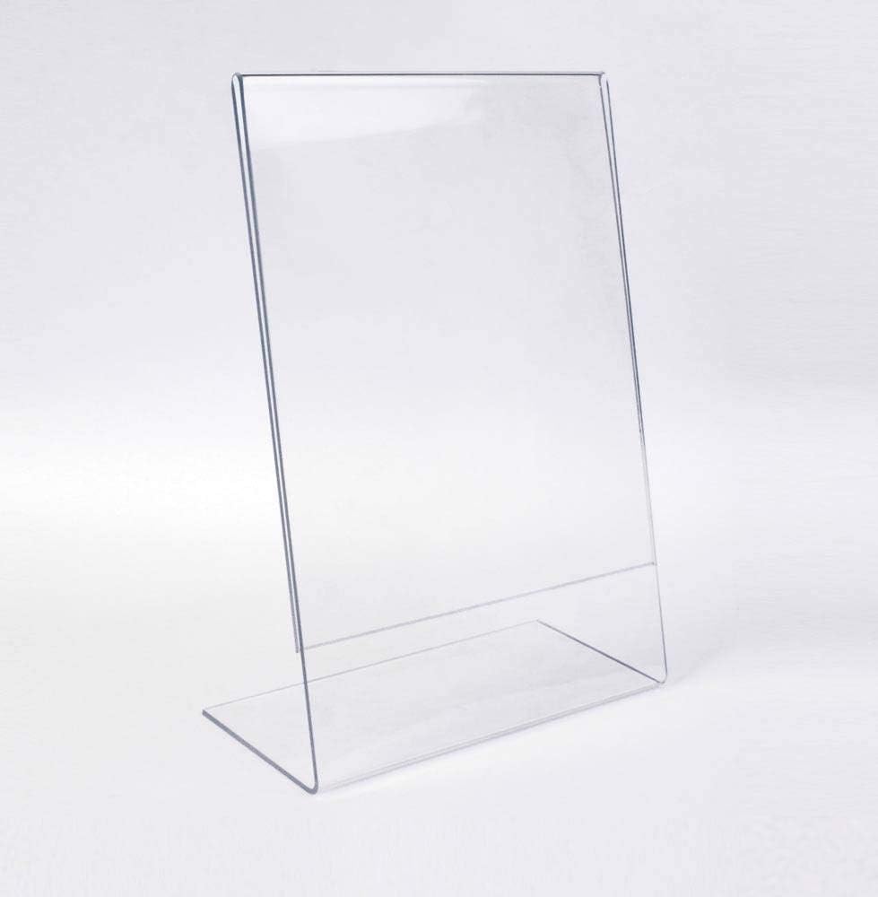 GOLD LEAF New A4 Acrylic Portrait Counter Poster Display Stand - Clear