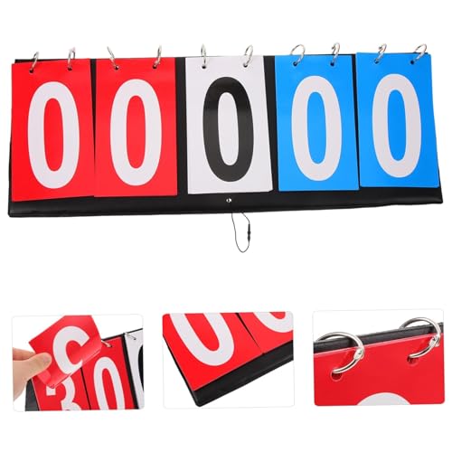 Tablero de Marcador de Mesa de 5 Dígitos con Fichas Giratorias, para Competencias Deportivas: Bádminton, Voleibol, Tenis de Mesa, Fútbol y Baloncesto miniatura 4