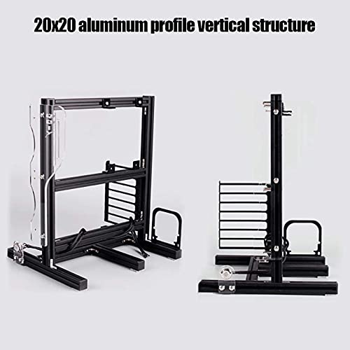 Chasis abierto para placa base DIY, soporte vertical para overclocking, compatible con ATX/Micro-ATX/Mini-ITX, marco ligero y compacto de aluminio miniatura 3