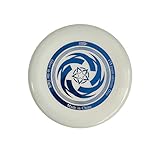 ISD Toys Glow in The Dark Ultimate with Soft Grip Frisbee Disc 175 Grams,10.5 inches Sport Disc, Great for Backyard, Park, Beach, Camping, pet and More (White)