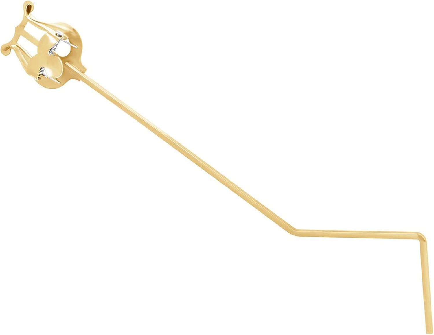 Gold Metal Marching Band Lyre Clip for Brass Instruments and Tenor Saxophone Lightweight Folding Music Holder Clip for Concert Band