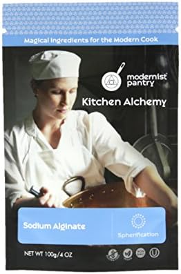 Pure Sodium Alginate (Molecular Gastronomy) ⊘ Non-GMO ☮ Vegan ✡ OU Kosher Certified- 100g/4oz