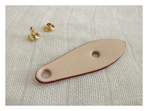 XIAO FAN Leather Zipper Puller For Luxury Purse Nature Color Leaf Sha (Color : Nature)