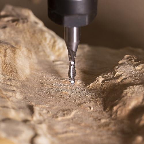 Fraise spirale défonceuse HRC55 évacuation optimale copeaux pour gravure bois - 7