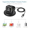 Vanjua Charger for Fitbit Versa 2 (Only), Replacement USB Charging Cable Dock Stand Compatible with Fitbit Versa 2 Smart Watch (Black)