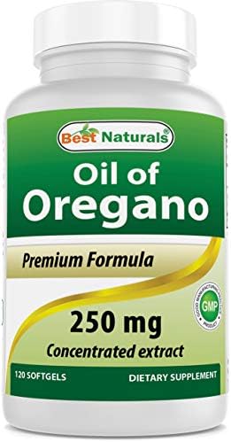 Best Naturals Oregano Oil 250 Mg Softgels, 120Count