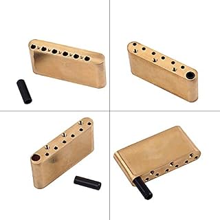 Alnicov Bloc trémolo en laiton pour guitare électrique Fender Stratocaster 74 mm - Les Beatles, Paul McCartney, John Lennon, RIngo Starr, George Harrison Alnicov Bloc trémolo en laiton pour guitare électrique Fender Stratocaster 74 mm – Image 6