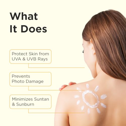 Image of Sunscreen Body Lotion For All Skin Type with SPF 50 PA++++ Broad Spectrum UVA & UVB Protection, No White Cast, Enriched with Carrot Seed & Raspberry - Body Sunscreen Lotion 200ml