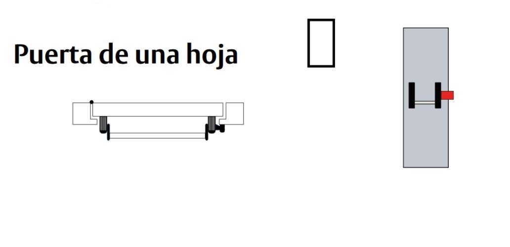 Dispositivo antipánico de deslizante, modelo de embutir de nueca de 9mm de la gama Quick en acabado gris-gris