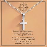 Collier Croix Chretienne Enfant Ados - Collier Acier Inoxydable...