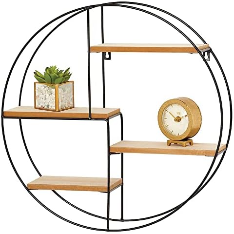mDesign Round Metal Wall Organizer Cover