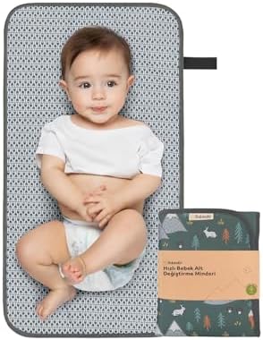 Monnhein Bebek Bakım Örtüsü, Bebek Alt Açma Minderi, Su Geçirmez Bebek Minderi (Woods) - Görsel 1