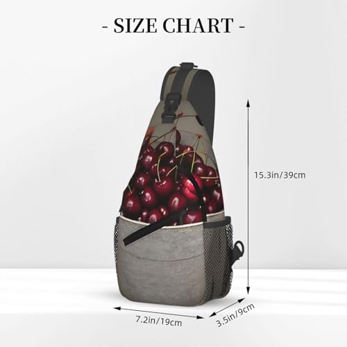Bucket With Full Of Cherries Stylish Men'S Messenger Bag - Durable Polyester, Huge Capacity & Adjustable Strap3