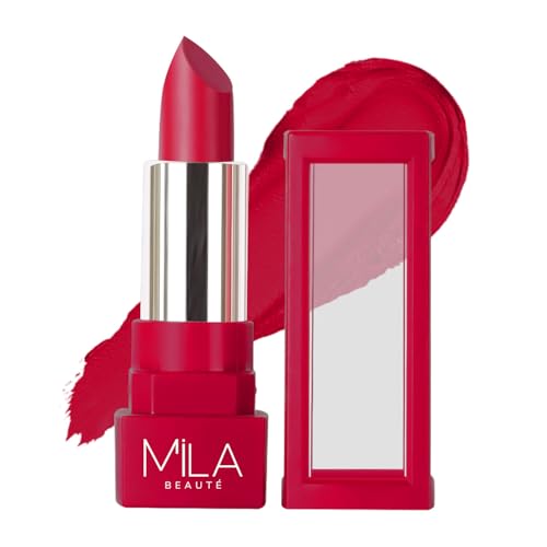 Image of MILA BEAUTE Matte Lipstick | Highly Pigmented & Lightweight Formula | Matte Finish | Gives Full Coverage | Shade -