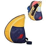 WHACKK Twirl | Unisex Table Tennis Equipment Bag | Tennis Case | Racket Case | TT Bag Cover |Ping Pong Paddle Case|Case Bag Double-Sided |Professional |Bat Protector Pouch |Travel (Yellow)