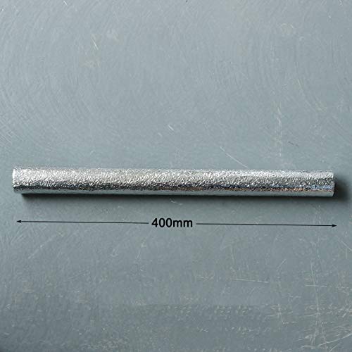 Zyamy Self Adhesive Shelf Liner Drawer Liner Peel And Stick Aluminum Foil Wallpaper Cabinets Shelf Sticker, Creative Backsplash Paper Silver Tone For Home/Kitchen/Bathroom, 15.7X 78.7Inch, 3D Cube #TOP4