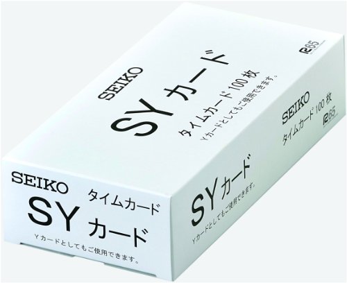 Image of Seiko CA-SY Time Card SY Card, Pack of 100