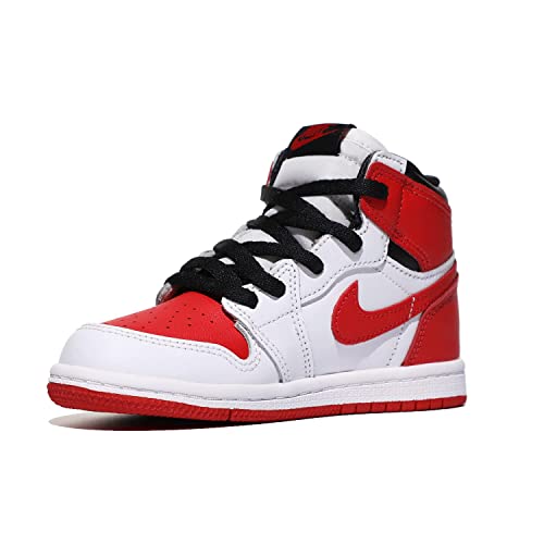 Jordan Baby Boy's Jordan 1 Retro High OG (Infant/Toddler) White/University Red/Black 3 Infant M