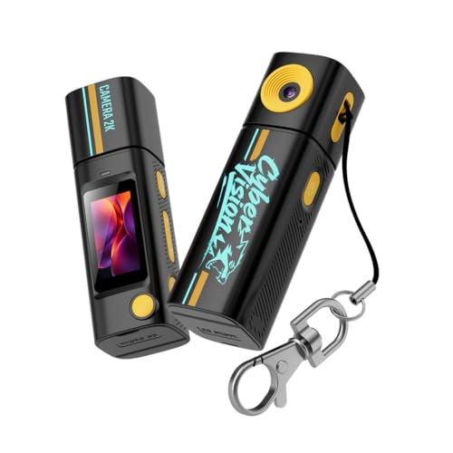 Image of 2026 New Lipstick Thumb Mini Camera, 2K HD Portable Long Battery Sports Camcorder for Students Outdoor Video & Photography(Black NO Card)