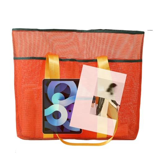 Bolsa de malla de playa | Bolsa organizadora de traje de baño, bolsa de piscina de gran capacidad – para los amantes de la playa, viajes familiares, gimnasio, clases de natación, yate, estudiantes