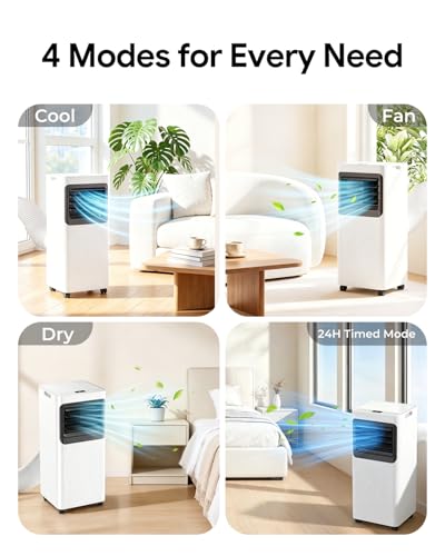 Image of 16000 BTU Portable Air Conditioners, 5 in 1 Smart AC Unit for Large Rooms Up to 750 Sq.Ft, WiFi App & Remote Control, Fast Cooling, Dehumidifier, Fan, Sleep Mode, 24H Timer with Window Kit