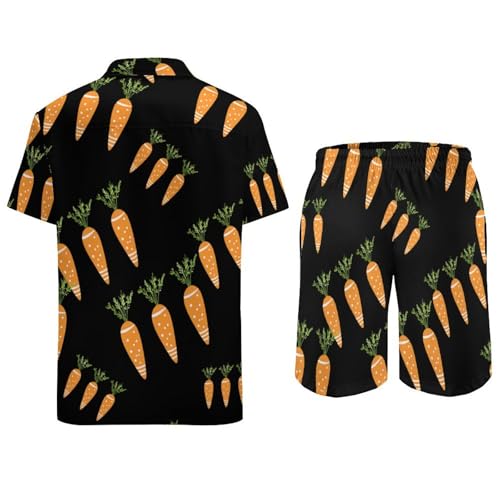 Ropa de playa para hombre Carr1ots de dos piezas con botones para el calor 6