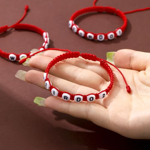 Weirdo BFF Friendship Bracelets for 3 Handmade CHISMOSA Matching String Bracelets for Best Friends Couples Women Men4
