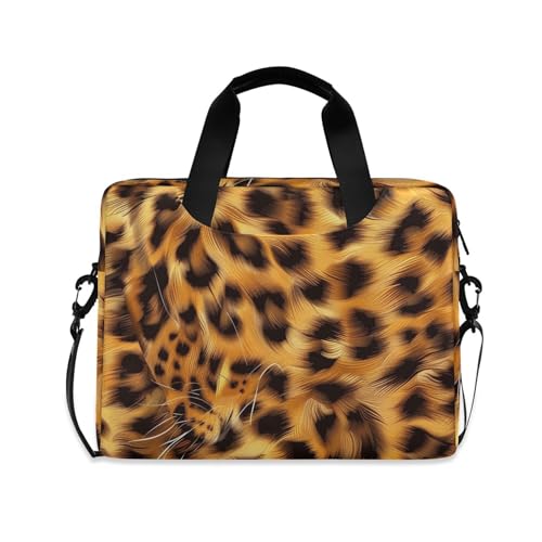 Maletín para portátil estampado de leopardo 13-15.6 pulg