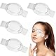JYNXOR 4 Pcs Augenklappe,Augenschutz Transparent Medizinisch Augenklappen,Augenmaske Atmungsaktive Augenschutzschilde für Linke Oder Rechte,Belüftet,Für Kinder Erwachsene Augenschutz Nach Operationen