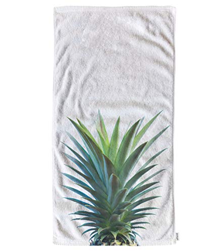 oFloral Serviettes de Toilette en Coton avec Feuilles d'ananas et Super absorbantes pour Salle de Bain, Cuisine, Yoga, Golf, Cheveux Hommes, Femmes, Filles, garçons, Serviette 15X30 Cover
