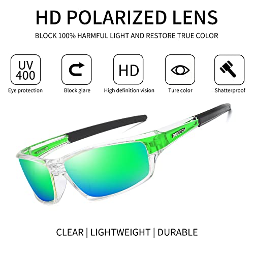 Image of Sports Polarized Sunglasses for Men Women Driving Fishing Baseball Cycling 100% UV Protection Wrap Around Sun Glasses