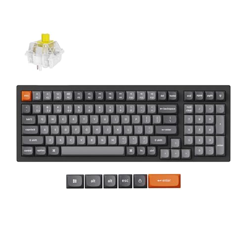 yKizKeychron K4 Max QMK CX JX^EJjJL[{[h A2.4GHzEBluetoothELΉ/QMKvO\/White LEDCg/SuperXCb`/Mac Windows LinuxΉ 