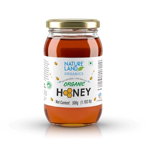 Image of Natureland Organics Honey 500 Gm - Pure - Natural - Organic Honey