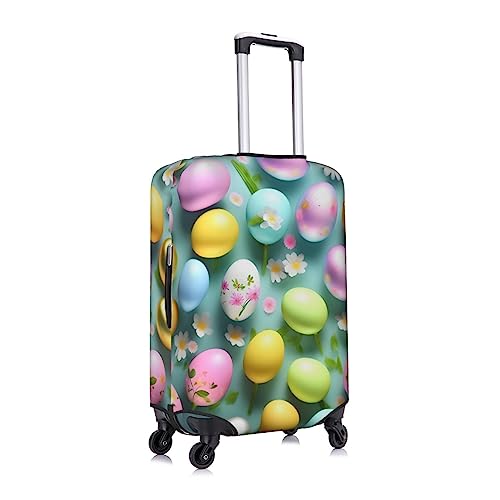 Happy Easter Holiday Print Luggage Cover For Suitcases, Travel Case Protector, Simple & Convenient Installation3