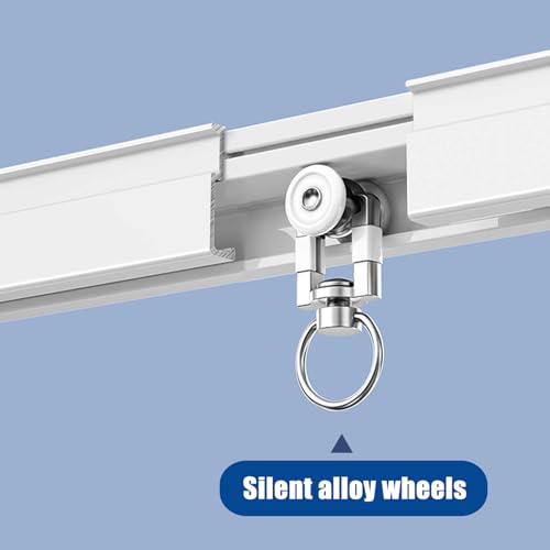 Rail de rideau pliable pour camping-car et aménagement de studio