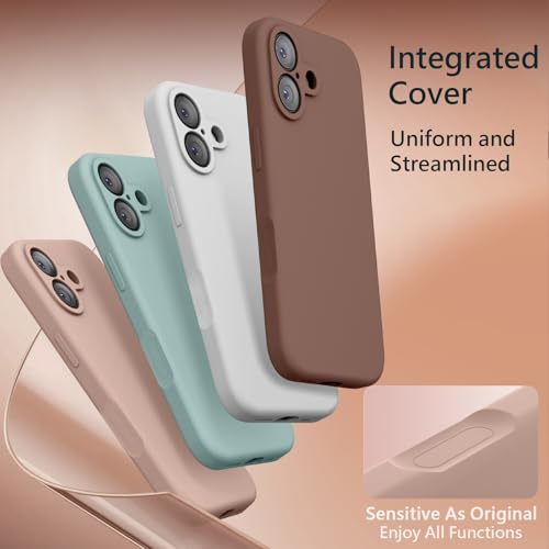 Image of FireNova Magnetic for iPhone 17 Case, Compatible with MagSafe, [Integrated Silicone Camera Control Button] [Camera Protection] Anti-Scratch Microfiber Lining Phone Case, 6.3 inch, Pinksand