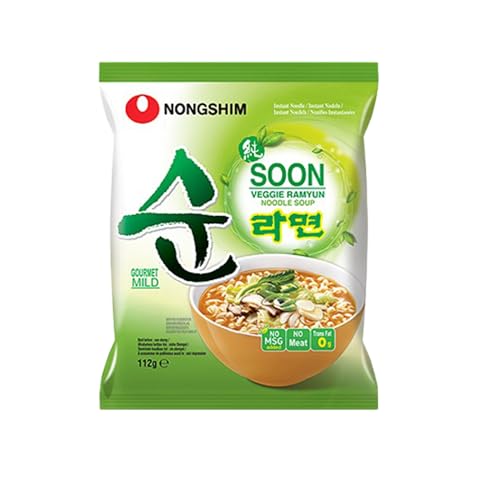YIJIA | Ramen Coreanos Veggie Soon 112g - Instant Noodle Ramen Corea