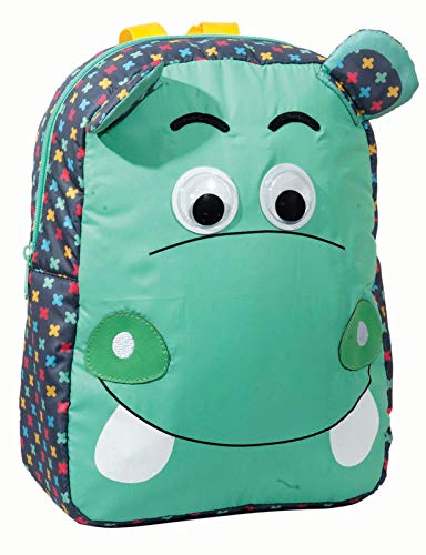GIM hipopótamo Mochila Tiempo Libre y Sportwear Infantil, Juventud Unisex, Multicolor (Multicolor), Talla Única