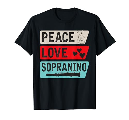 Sopranino Music Lovers - Flûte à bec sopranino instrument de musique lecteur de musique sopranino T-Shirt