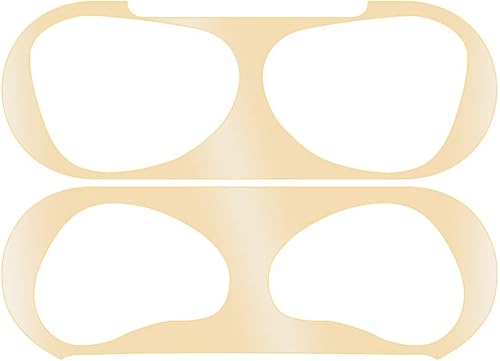 Protector antipolvo de metal de lujo compatible con Airpods de 3 generación 2021, película a prueba de polvo, calcomanía a prueba de polvo, ultra disponible en Yaxa El Salvador