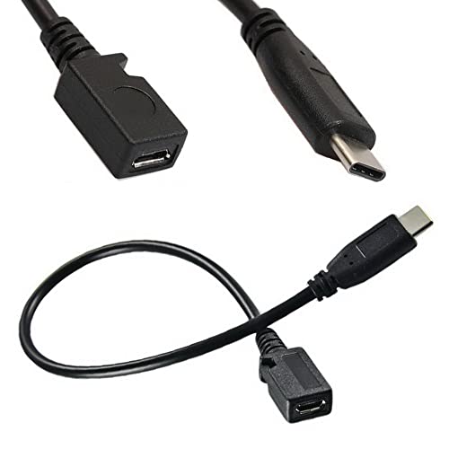 ^CvCP[u USB-C 3.1 IX to Micro USBXϊA_v^ P[u f[^](ő5Gbps) USB Type-C@Ή ϊ  RlN^ 25CM