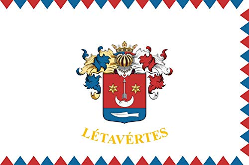 Drapeau Large Létavértes format paysage grand format pour mât extérieur - 2
