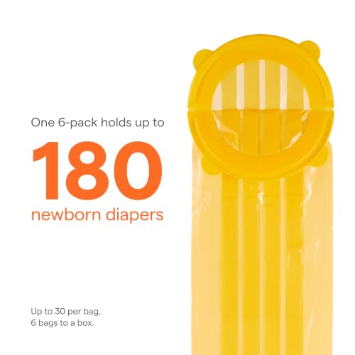 Munchkin® Arm & Hammer Diaper Pail Snap, Seal & Toss™ Refill Bags, Holds up to 180 Newborn Diapers, 6 Pack - image 3