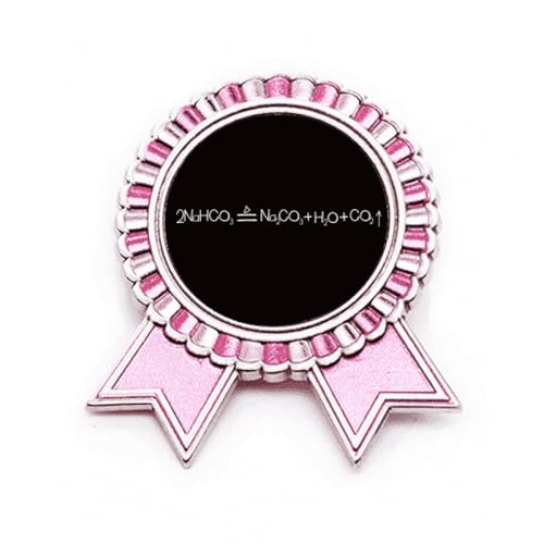 Broche bicarbonate de sodium rose M Chestry bijoux motif chimie