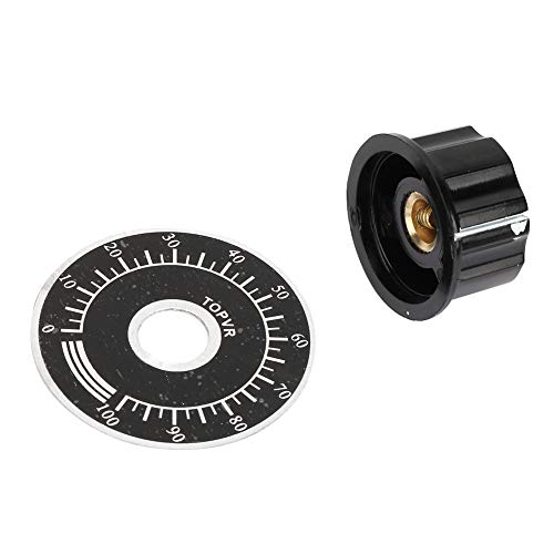 potentiometer knob plate - Potentiometer Scale Plate, Digital Dial Scale Plate Durable MF-A03 Potentiometer Knob, Potentiometer for DIY Replace 10Pcs