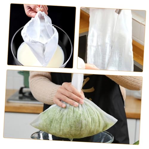 Filtro de malla fina reutilizable para leche vegetal y yogur casero saludable en familia 4
