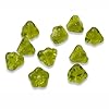 50 Mini Bell Flower Beads - Olive Green - Czech Glass - 4x6mm Small Flowers - Jewelry-Making Supplies #1