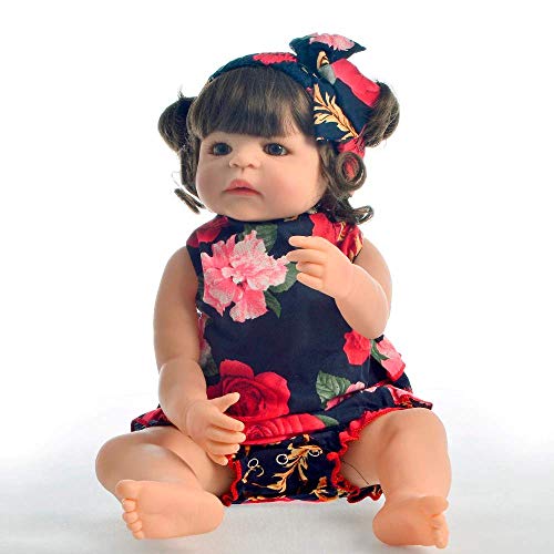 Bebê Reborn de Silicone - Boneca Bebê Reborn Menina Realista
